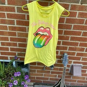 Rolling Stones vintage rainbow print tee